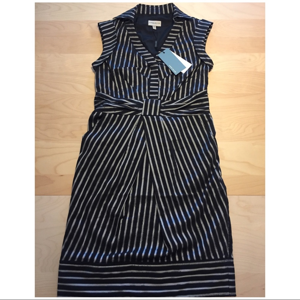 NWT Karen Millen dress, black and silver